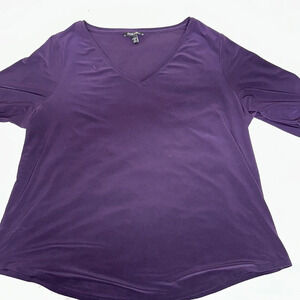 Roz & Ali purple Tunic Sz 2x
